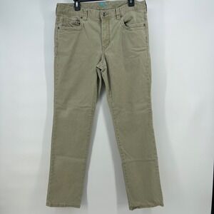Tommy Bahama Boracay Mens 35x32 Khaki Tan Cotton Tencel Stretch Straight Pants